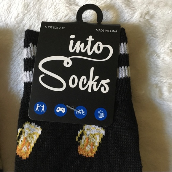 3/$20 Beer o’clock drink mug print Into Socks - Picture 3 of 11